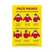 Jupiter A2 Face Masks Poster - Set of 3-Yellow-Y