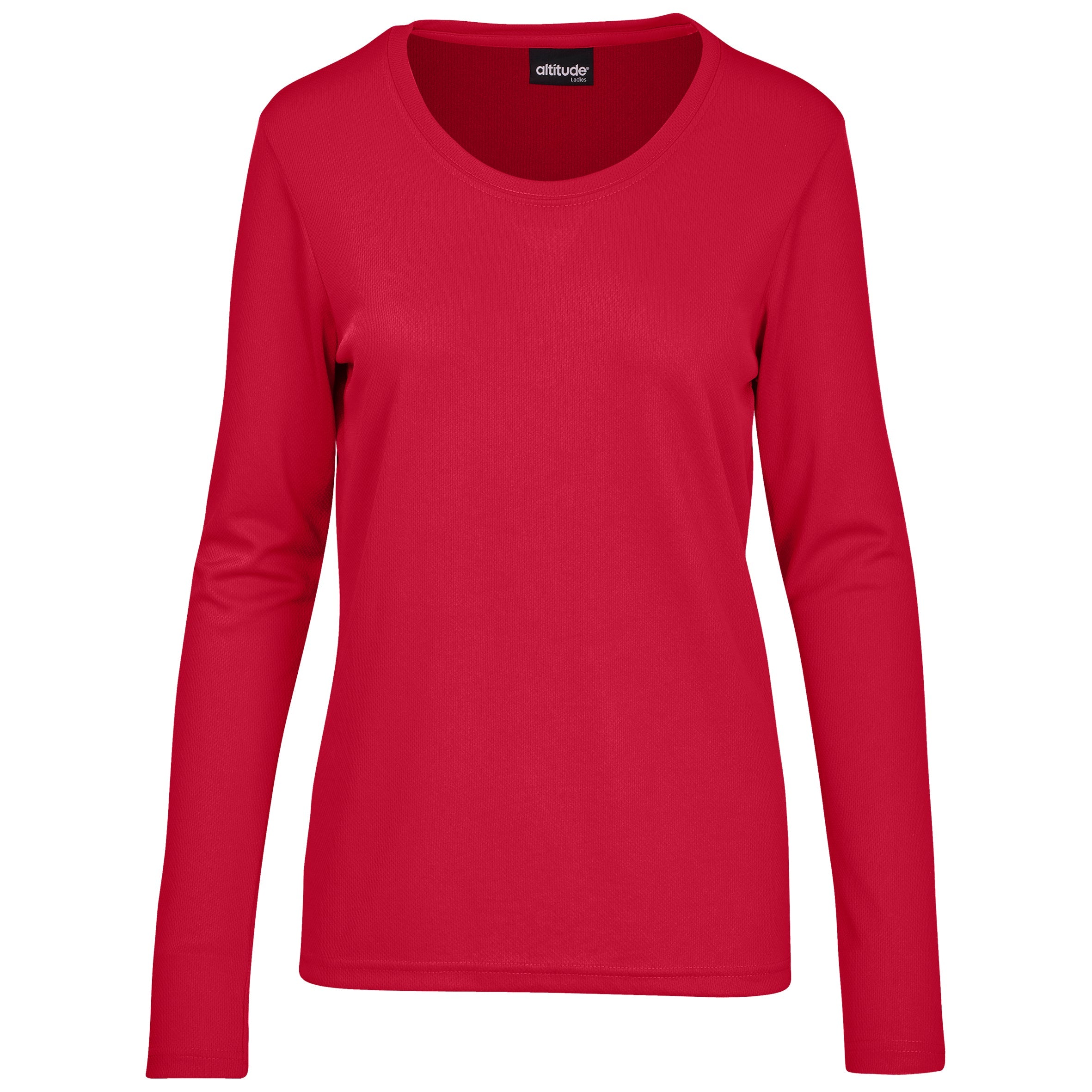 Ladies Long Sleeve All Star T-Shirt L / Red / R