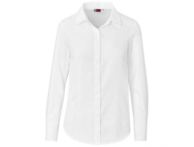 Ladies Long Sleeve Wallstreet Shirt - Blue