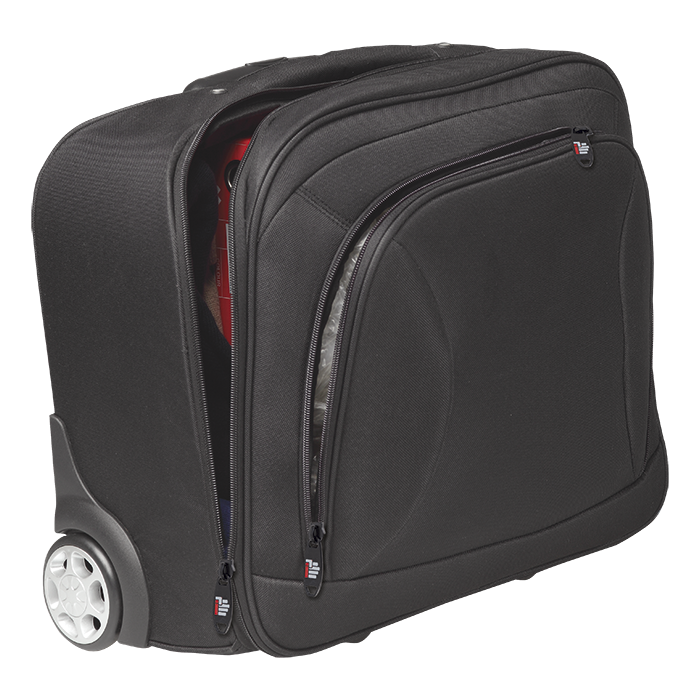 Lazarus Laptop & File Trolley Bag Black / STD / Regular - Bags on Wheels