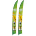 Legend 4m Sublimated Arcfin Single-Sided Flying Banner (Set Of 2)-Banners