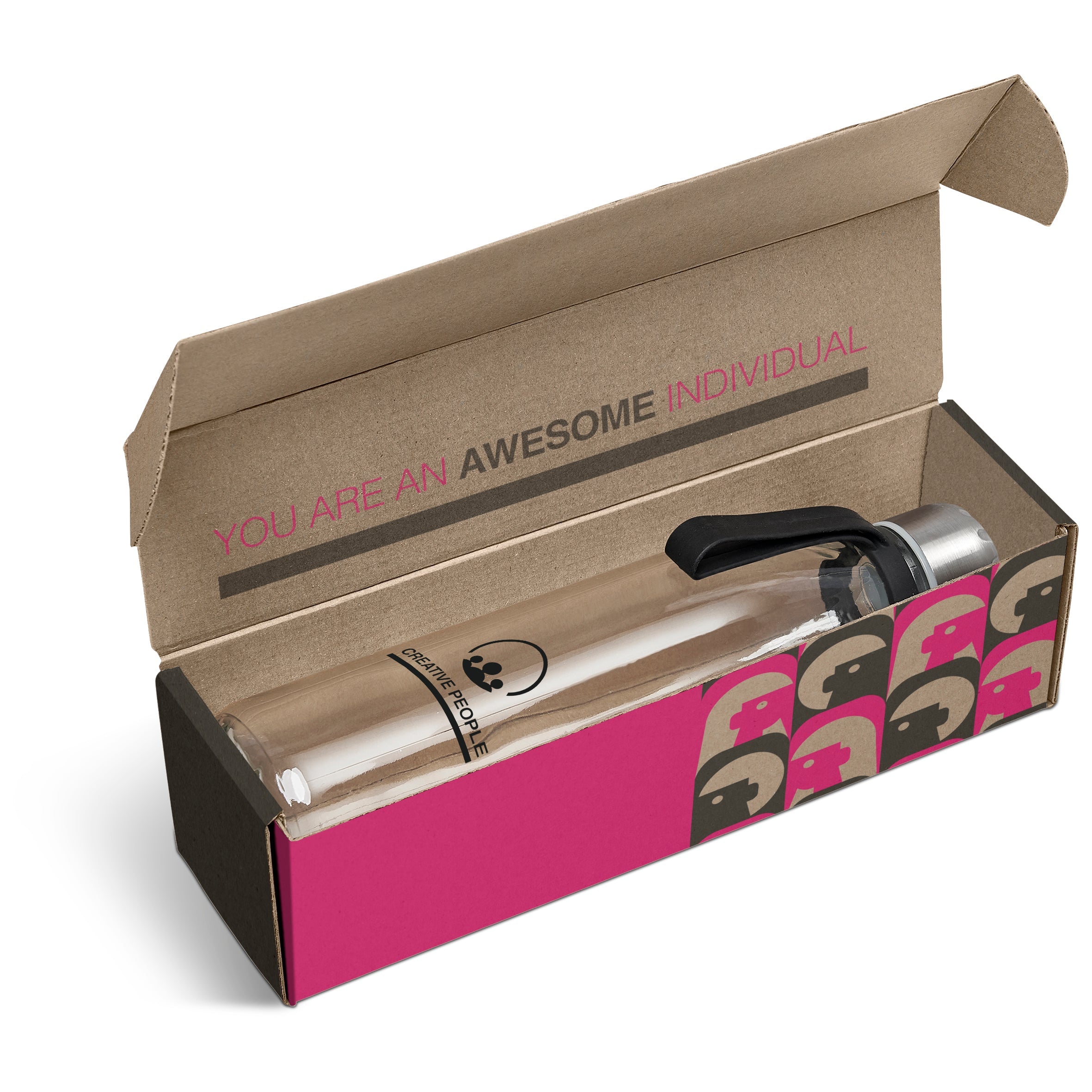 Loopy Bottle in Bianca Custom Gift Box-Black-BL