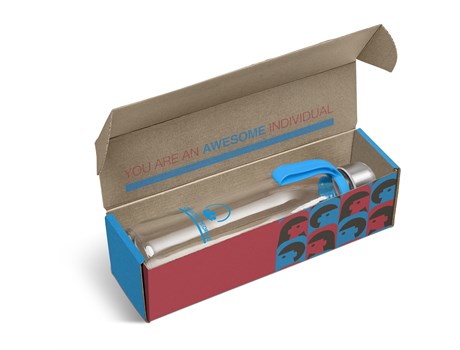Loopy Bottle in Bianca Custom Gift Box-