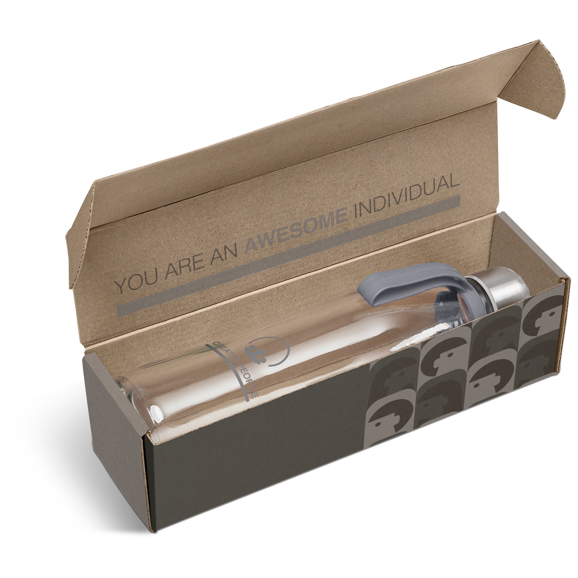 Loopy Bottle in Bianca Custom Gift Box-Grey-GY