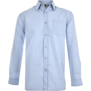 Mens Long Sleeve Apollo Shirt - Light Blue 2XL / LB
