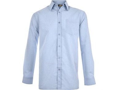 Mens Long Sleeve Apollo Shirt - Light Blue