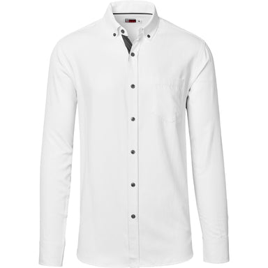 Mens Long Sleeve Casablanca Shirt - Navy 2XL / Charcoal / C