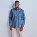 Mens Long Sleeve Eastwood Shirt L / Dark Blue / DB
