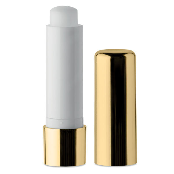 Natural Lip Balm in UV Gloss Container Gold