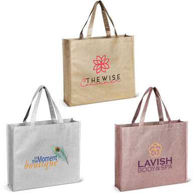 Razzle Non-Woven Shopper-Silver-S