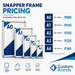 Snapper frame size guide for A0 through A4