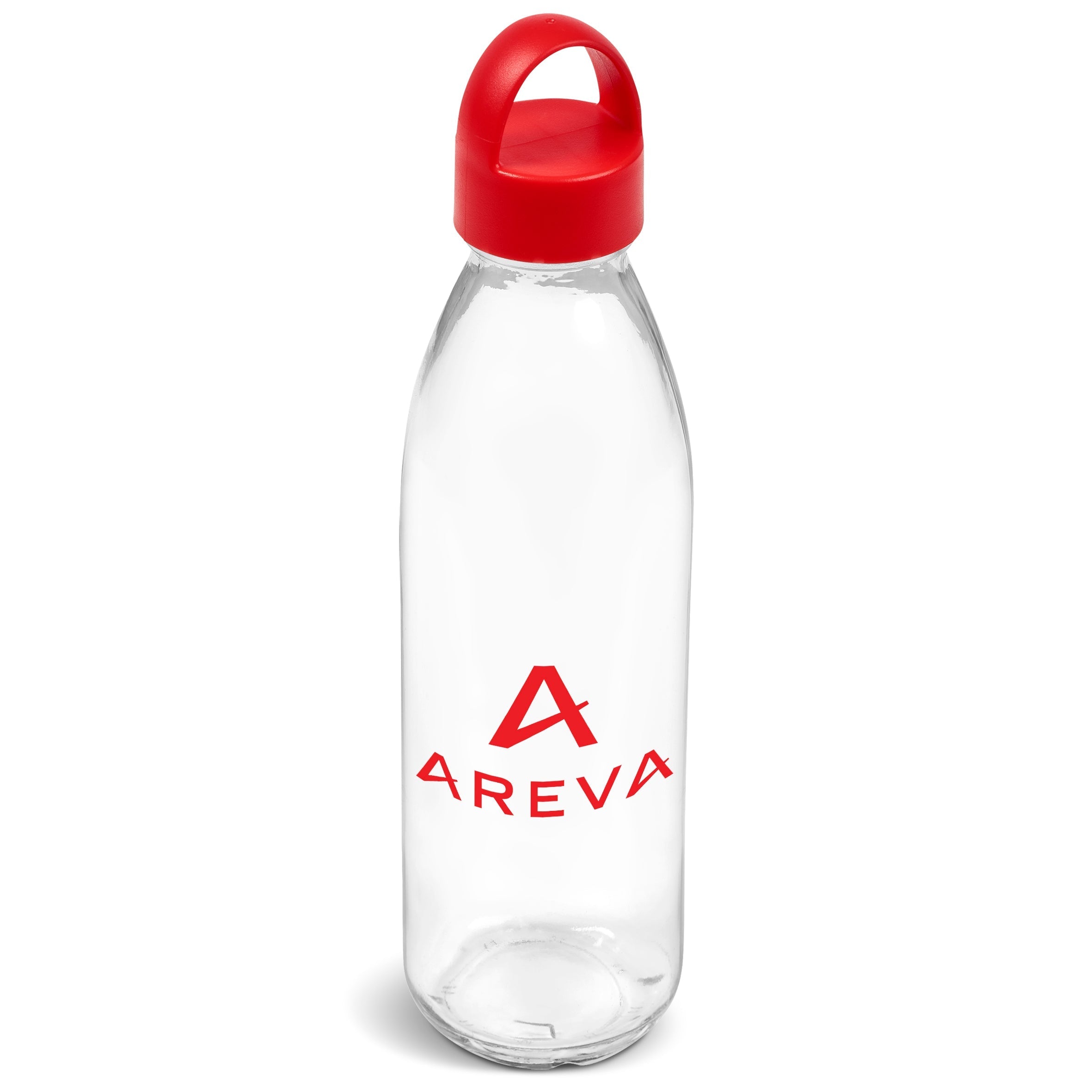 Swing Glass Water Bottle - 650ml Red / R