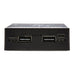 Tempered glass power bank showing ports