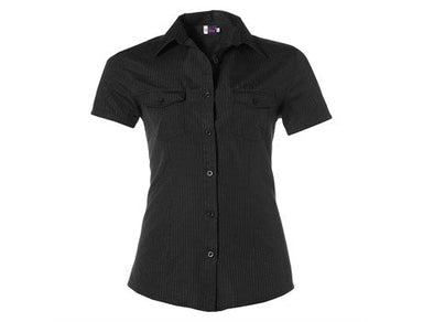 Ladies Short Sleeve Bayport Shirt - Black Only-